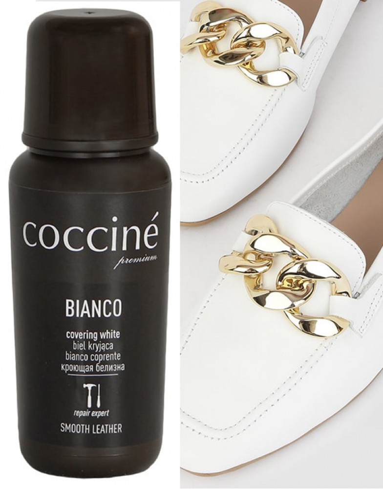 Valge kreem-korrektor valgetele nahast jalatsitele - Coccine Bianco